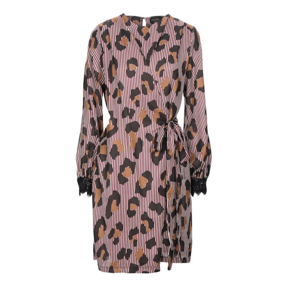 Cristinaeffe Leopard Cheetah Print Belted Shift Dress Women’s Size 6 NWT